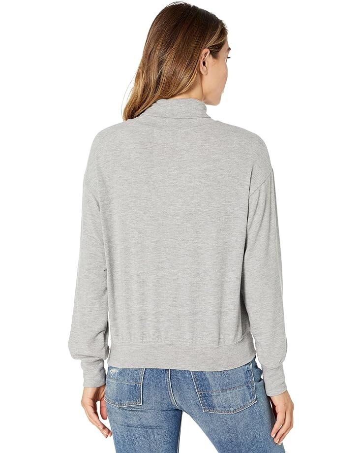 

Пуловер Michael Stars Madison Brushed Jersey Mimi Turtleneck Pullover, цвет Heather Grey