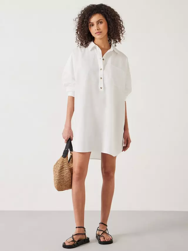 

Платье HUSH Skye Beach Shirt, белый