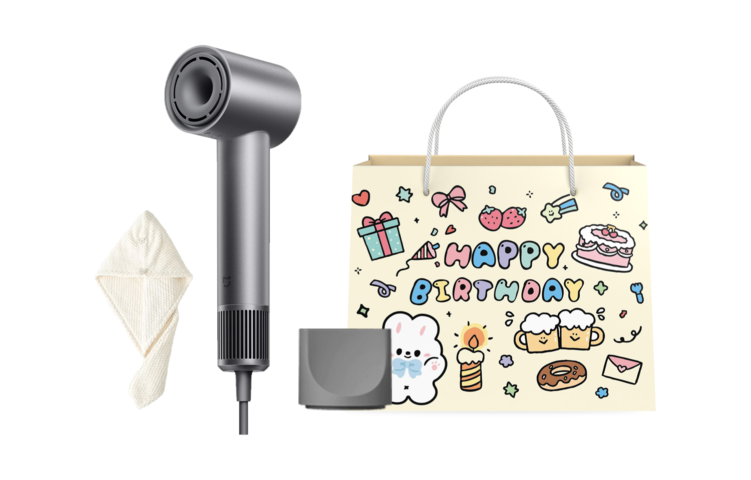 

Фен для волос Mi, Fog Tea Gray Graduation Season Back-to-School Gift Box
