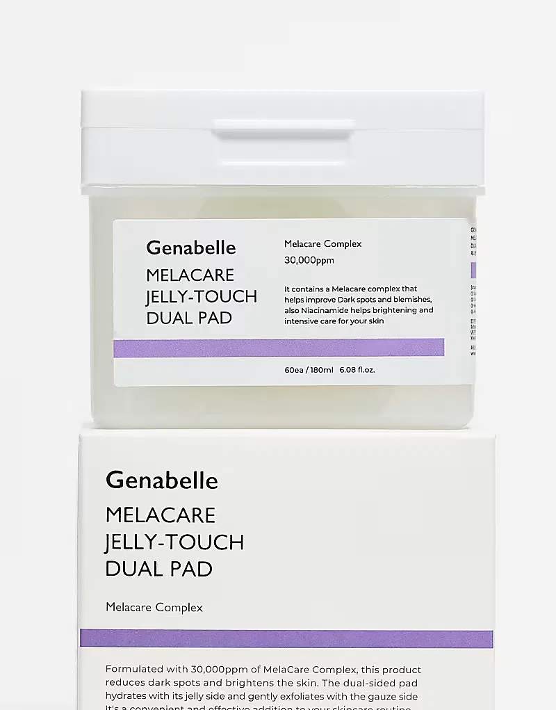 Тоник Korean Skincare — Тонизирующие подушечки для лиц Genabelle Melacare Jelly Touch Dual Toner Pad — фото 2