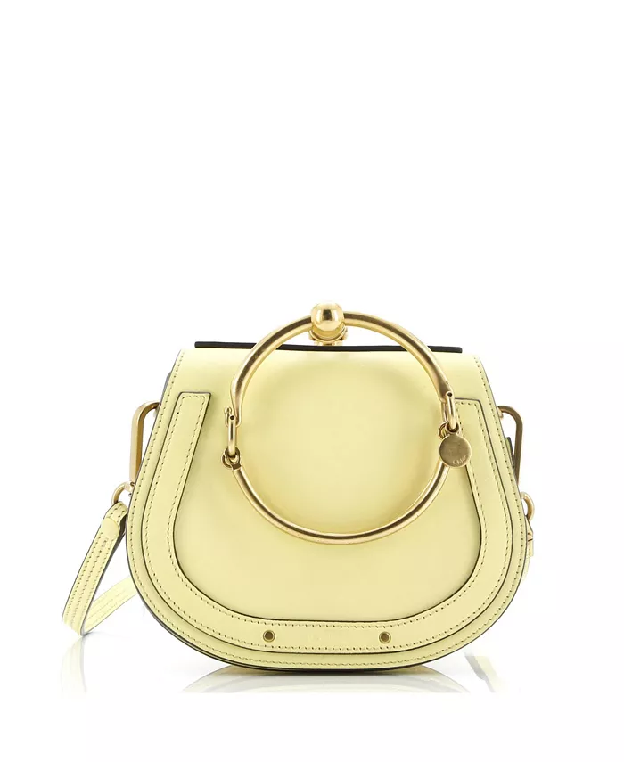 

Маленькая кожаная сумка-кроссбоди Small Nile Pre-Owned Chloe, желтый