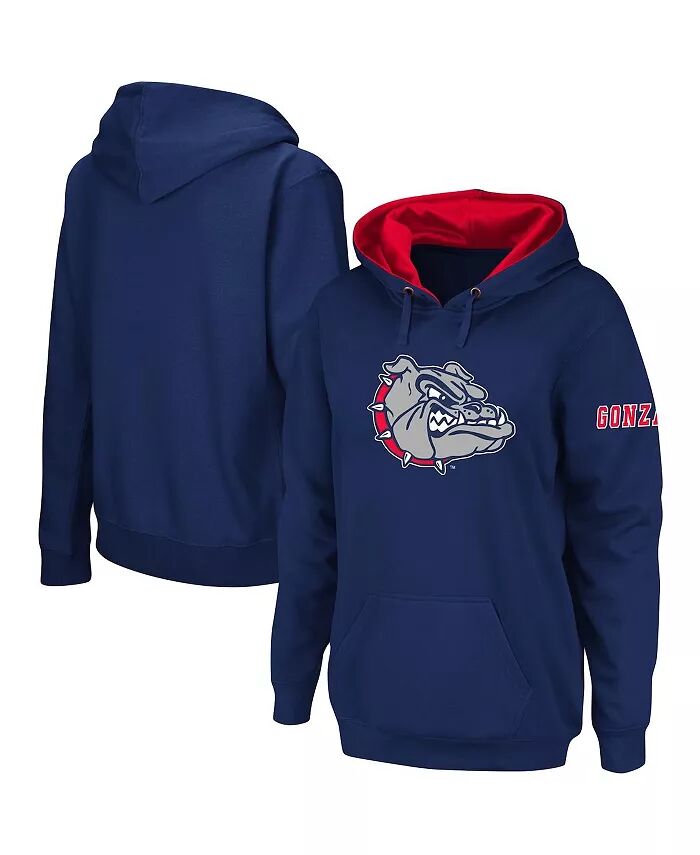 

Женская темно-синяя толстовка с капюшоном Gonzaga Bulldogs Team Big Logo Stadium Athletic