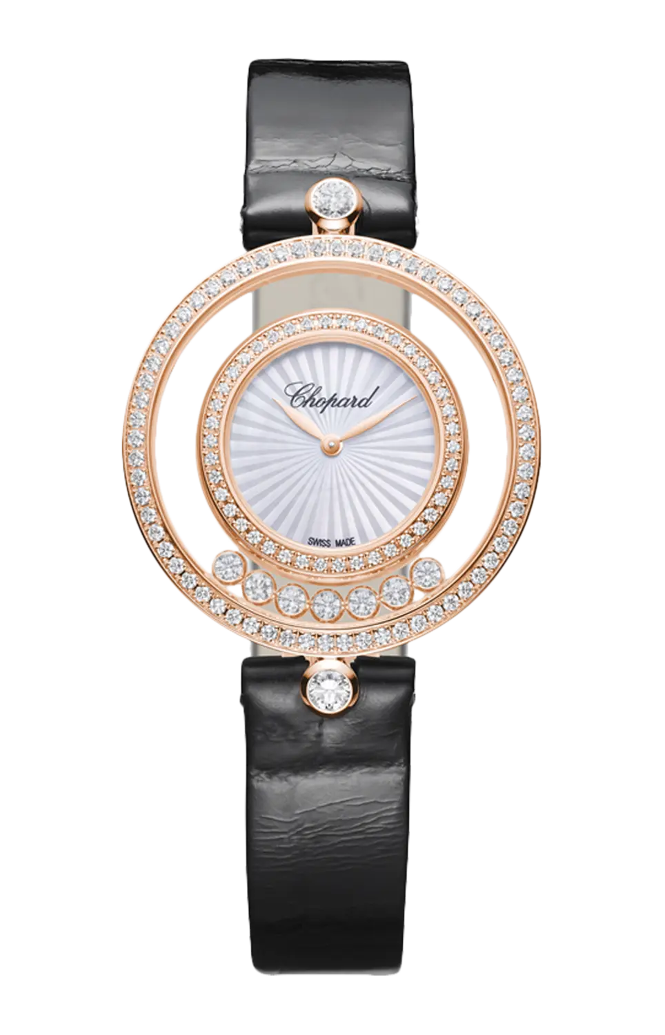 

Часы Chopard Happy diamonds с розовым золотом и бриллиантами 32 мм