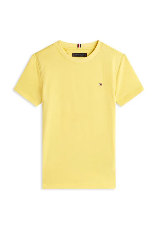 Базовая футболка с круглым вырезом из трикотажа Tommy Hilfiger, Yellow Dahlia — фото 4