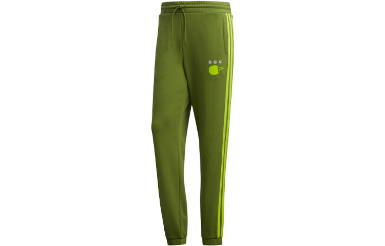 Adidas Neo Вязаные спортивные штаны мужские Olive Green с умеренными манжетами — фото 2