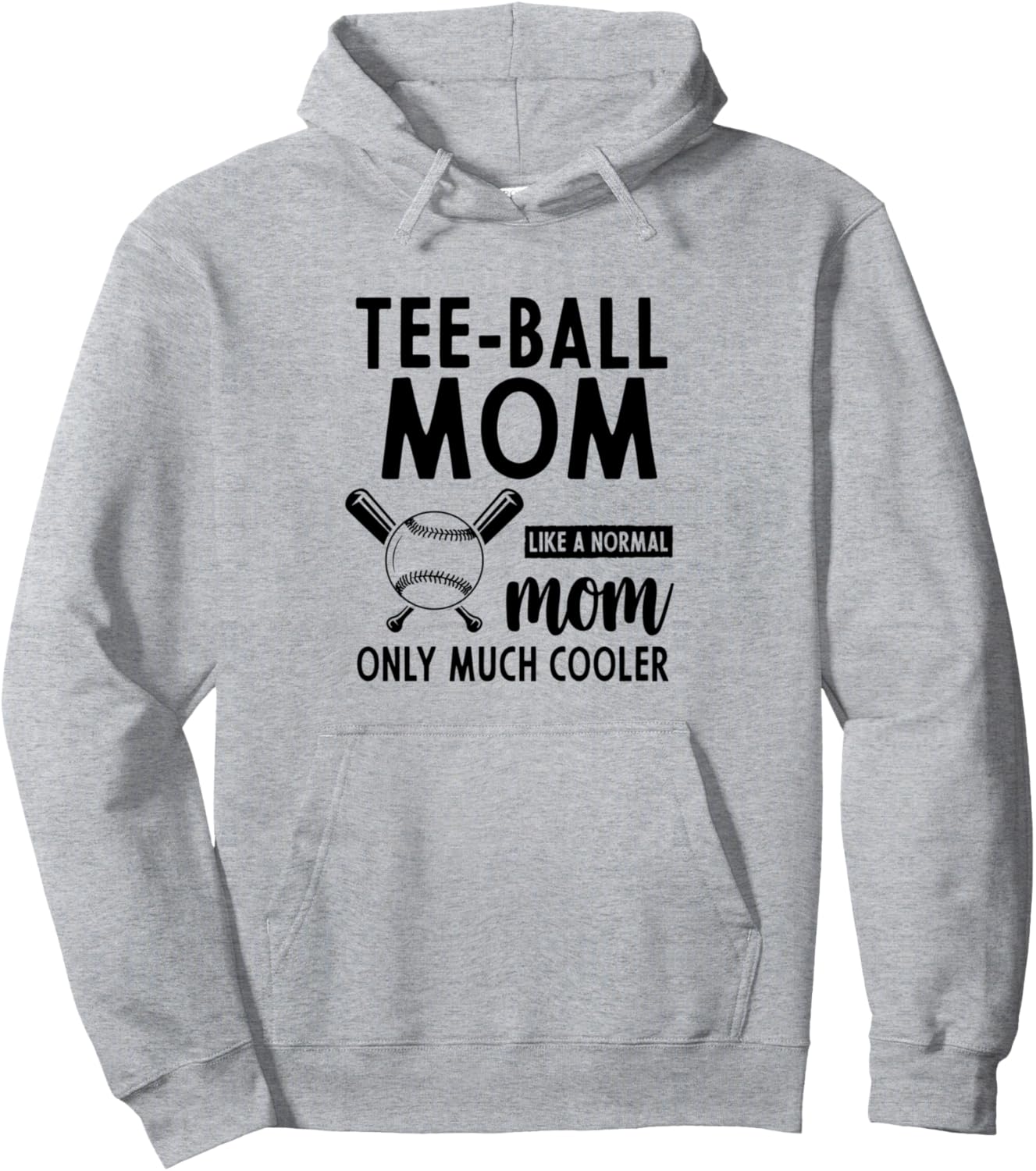 

Толстовка для мамы ти-бола Tee-Ball Mama Tee-Ball Player Mama, серый