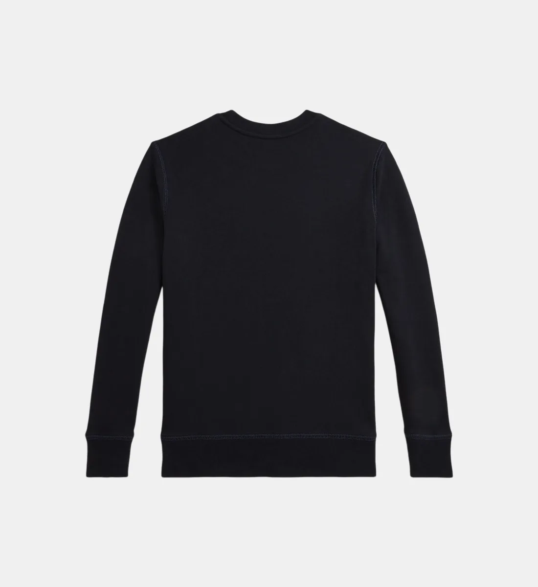 Прямой хлопковый свитшот с фирменной эмблемой POLO RALPH LAUREN, черный — фото 2