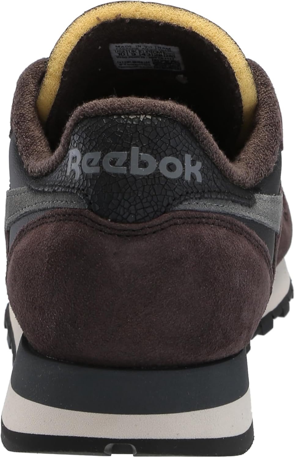 Классические кожаные кроссовки для взрослых, унисекс V1 Reebok, черный/серый — фото 3