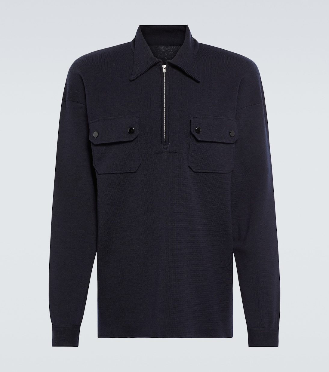 

Толстовка из хлопка и шерсти Maison Margiela, Dark Blue