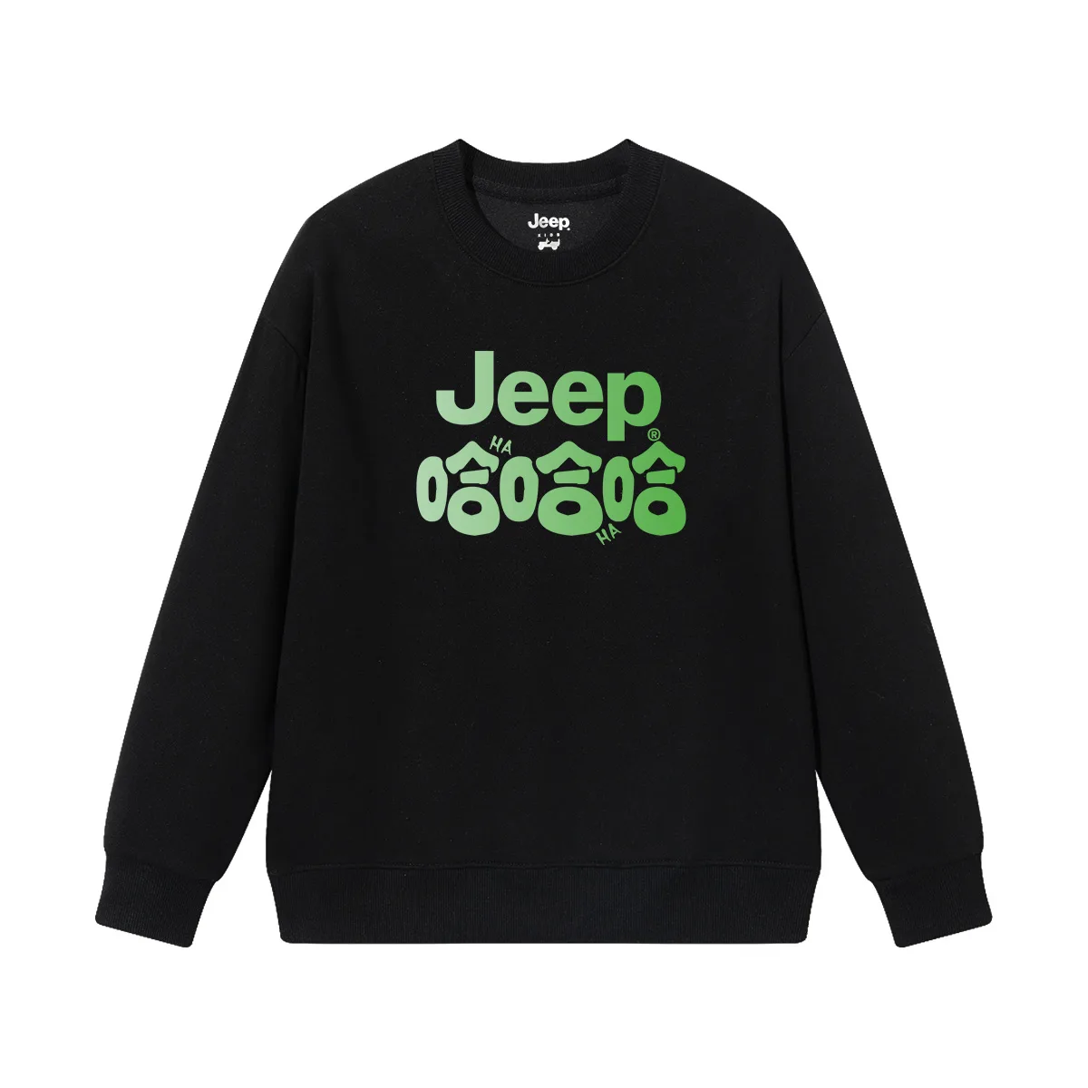 Детский свитшот с круглым вырезом Jeep, хаки — фото 4
