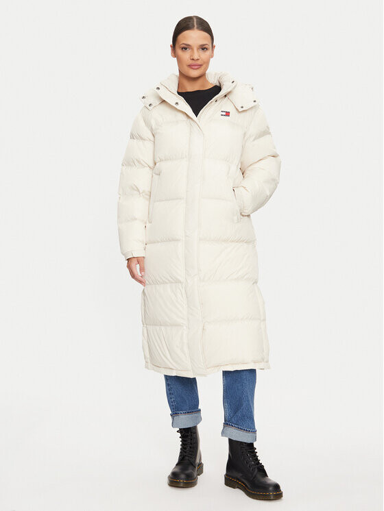 

Пуховик стандартного кроя Tommy Jeans, бежевый