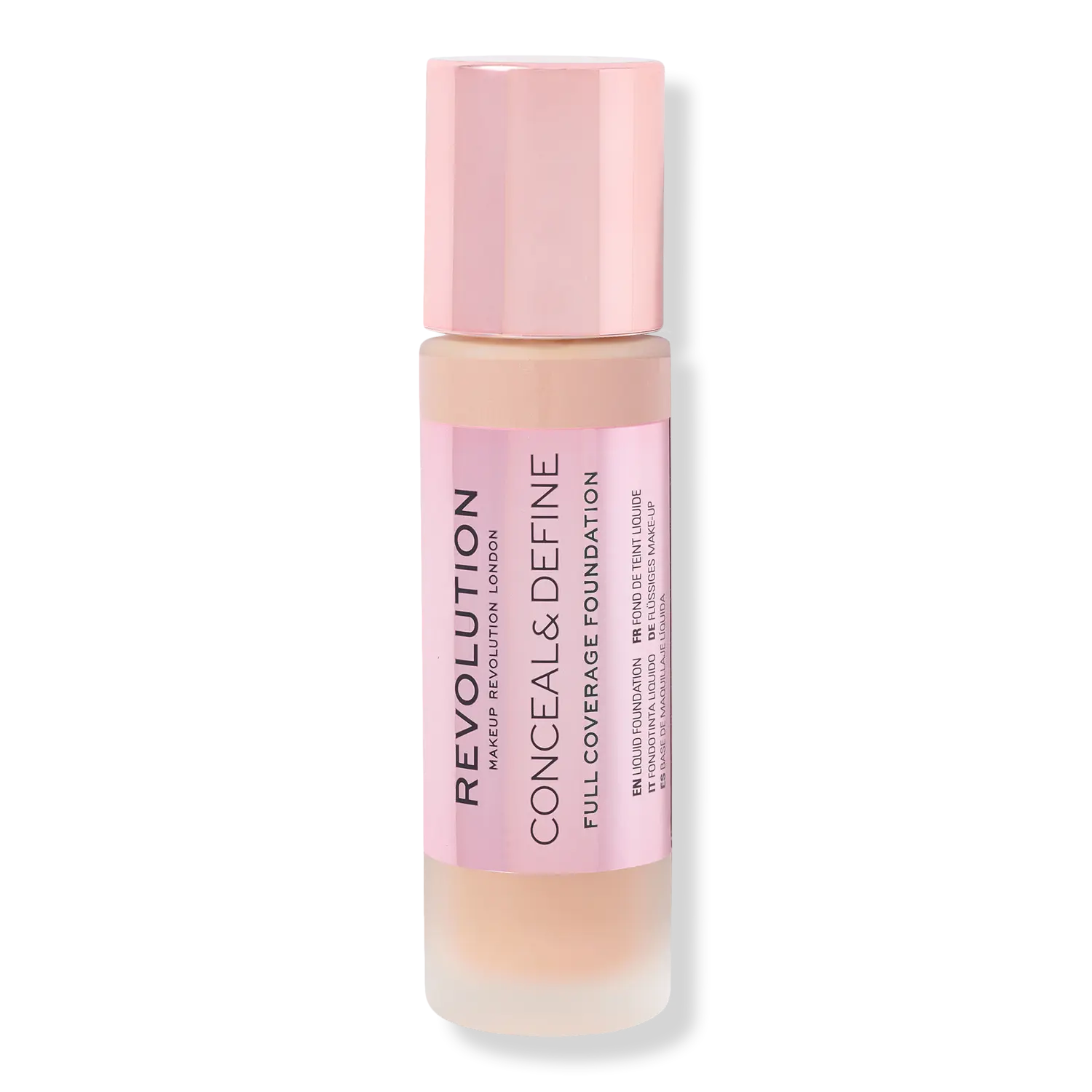 

Тональный крем Conceal & Define с полным покрытием Revolution Beauty, F7 (for medium skin tones w/ a neutral undertone)