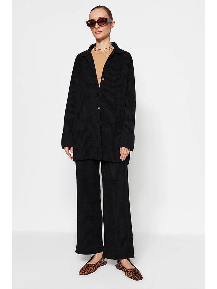 

Кардиган trendyol 2tlg. Outfit, черный