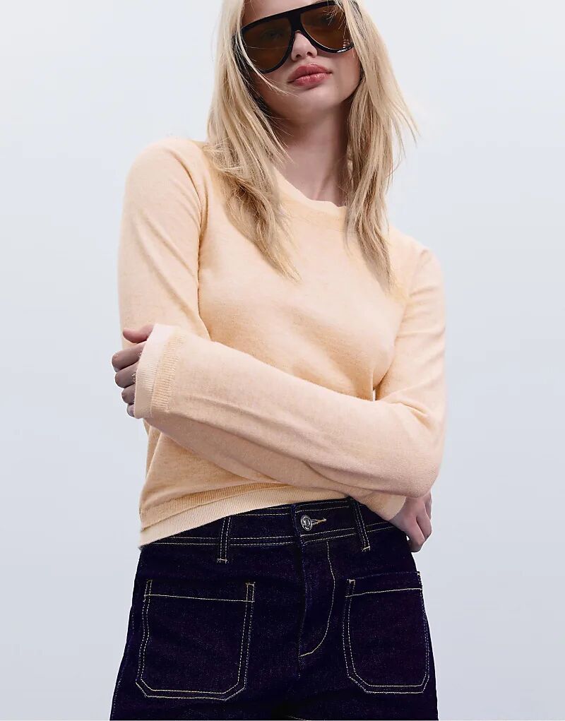 

Свитер Stradivarius Knit с контрастной отделкой в камне