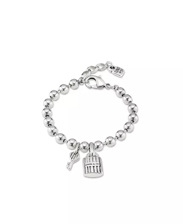 

Браслет с подвесками в виде замка и ключа Unode50, silver