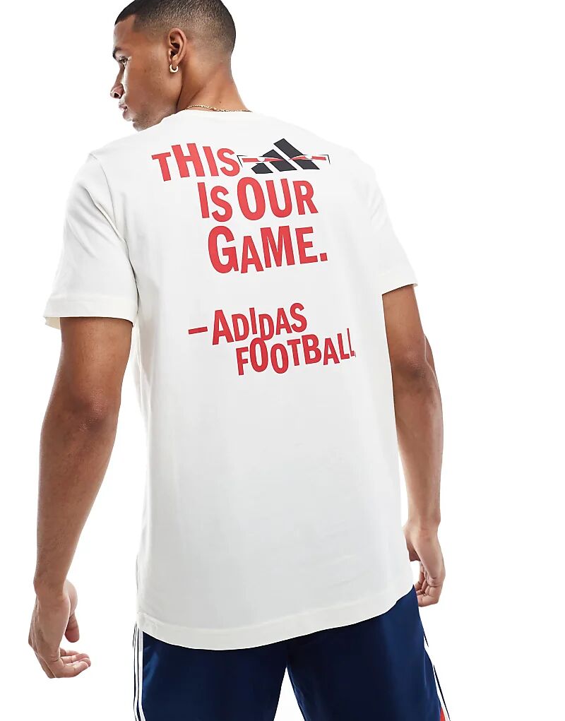 

Футболка с рисунком adidas Football белого цвета adidas performance