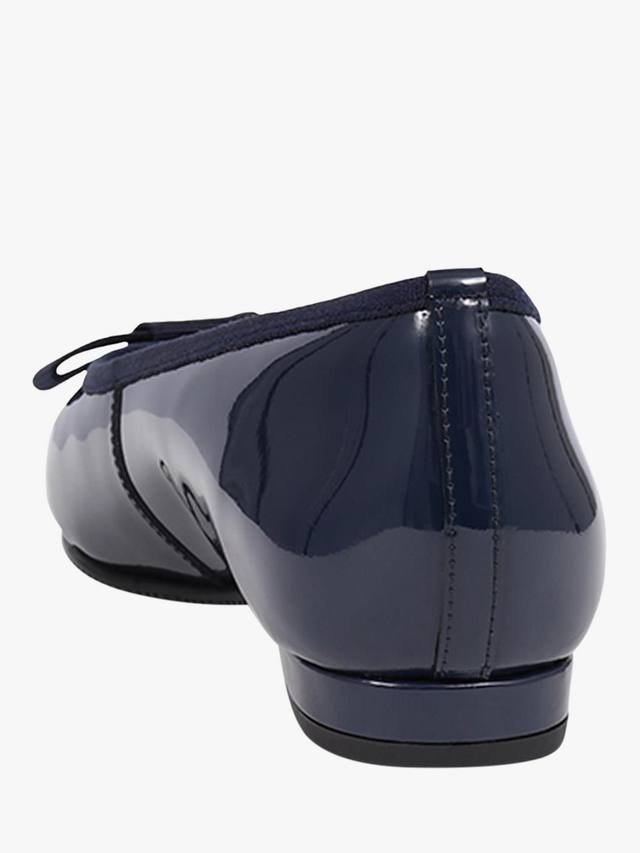 Кожаные балетные туфли-лодочки soleil широкой посадки Jones Bootmaker, цвет Navy Patent — фото 3
