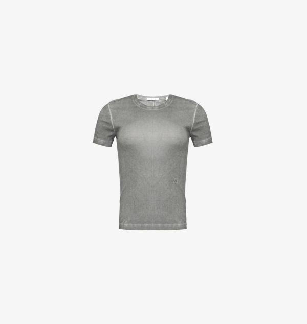 

Футболка из хлопка с короткими рукавами, выцветшая и севшая Helmut Lang, бронзовый