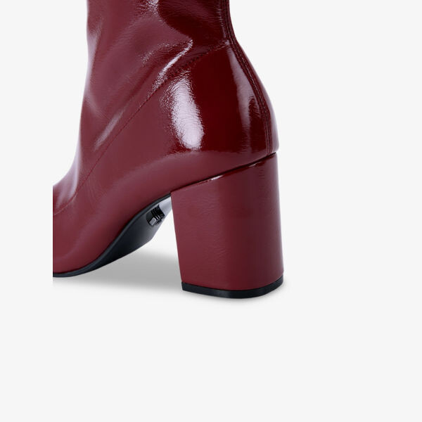 Ботильоны из искусственной кожи с каблуком Strut Carvela, красный — фото 4