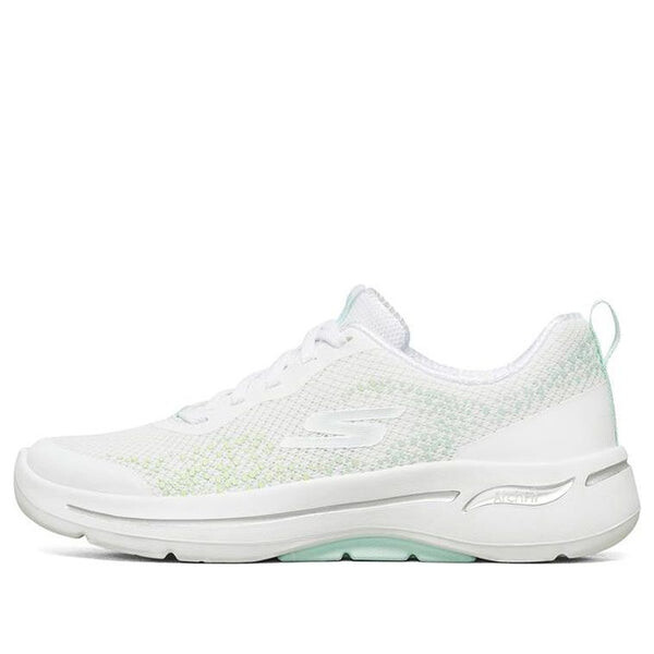 Тапочки go walk arch fit 'white light blue' Skechers, белый