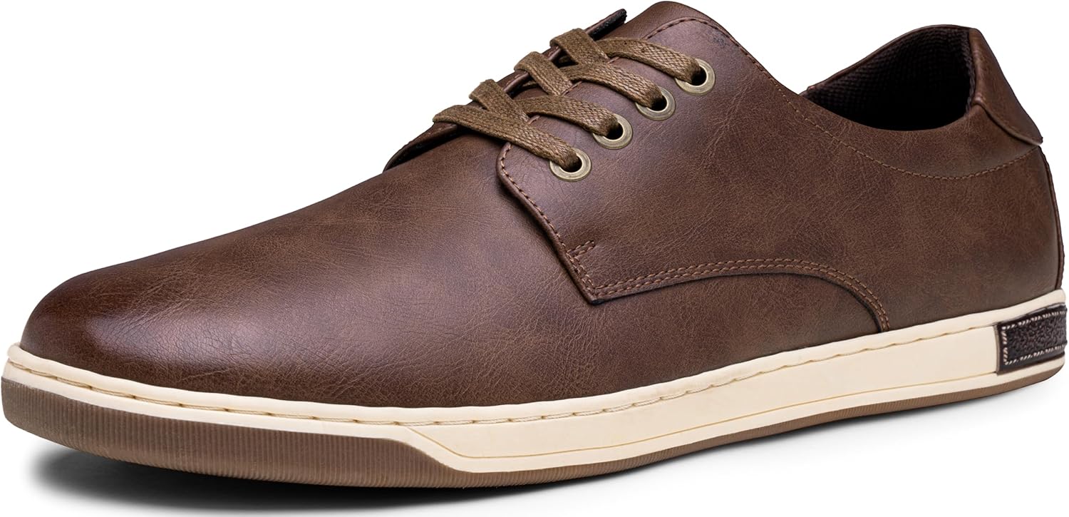 

Мужские модные кроссовки Jousen, повседневная обувь для мужчин, деловые кроссовки, оксфорды, темно-коричневый