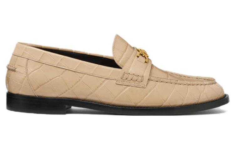 Medusa '95 Loafers с тиснением под крокодила VERSACE, светло коричневый — фото 3