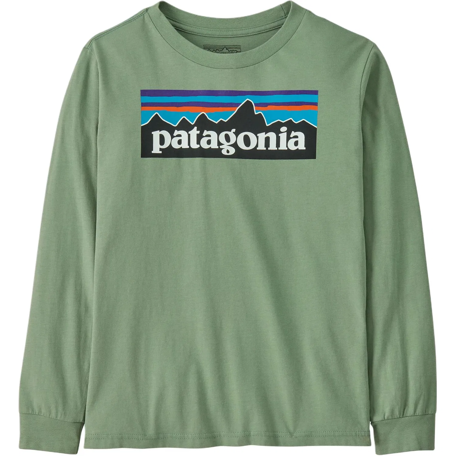 Футболка с длинным рукавом Patagonia для детей, цвет ELGR