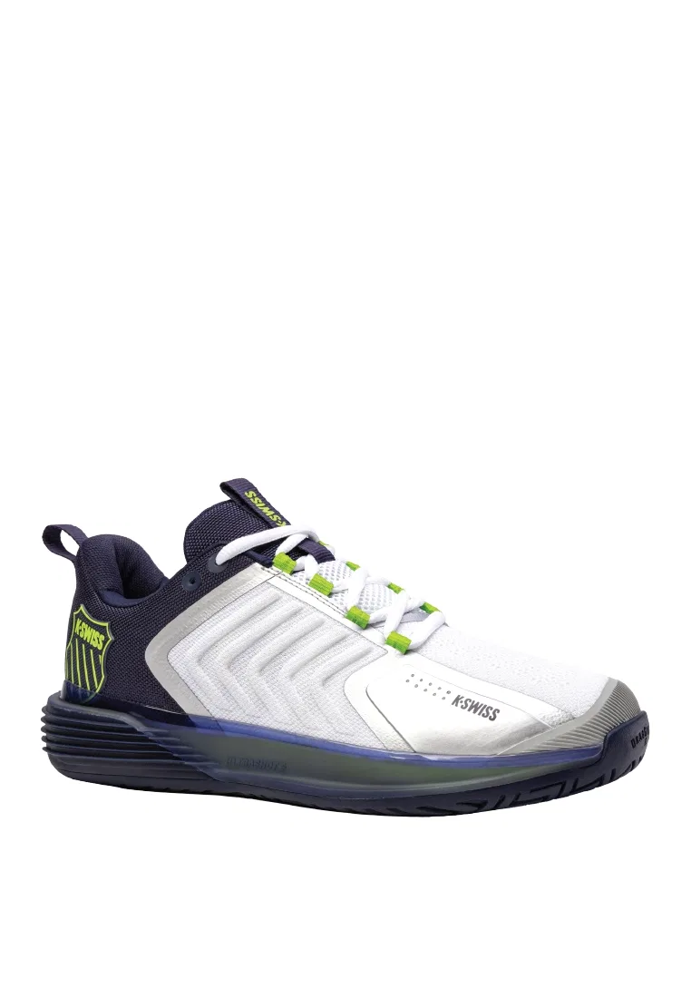 Кроссовки теннисные мужские Ultrashot 3, K-Swiss, белый/черный/серебряный — фото 2