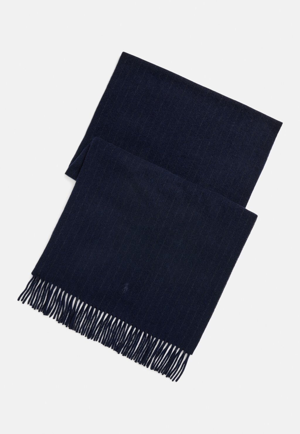 

Шарф PINSTRIPE CASHMERE WOOL SCARF Polo Ralph Lauren, темно-синий