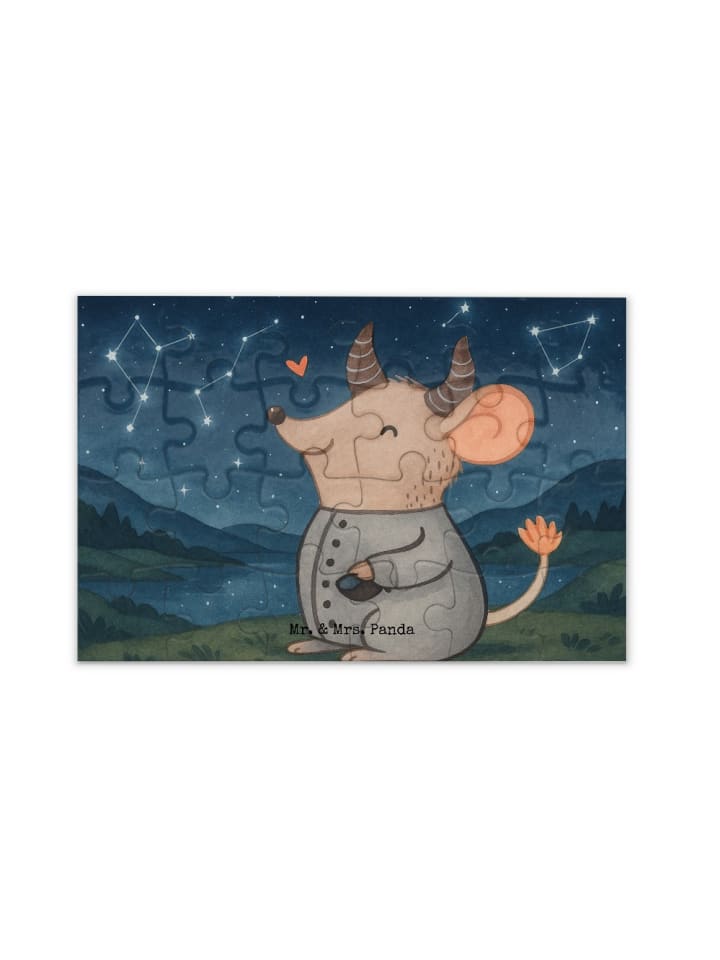 

Mr. & Mrs. Panda Дизайн головоломки «Телец» в астрологическом стиле, без слов, в белом цвете