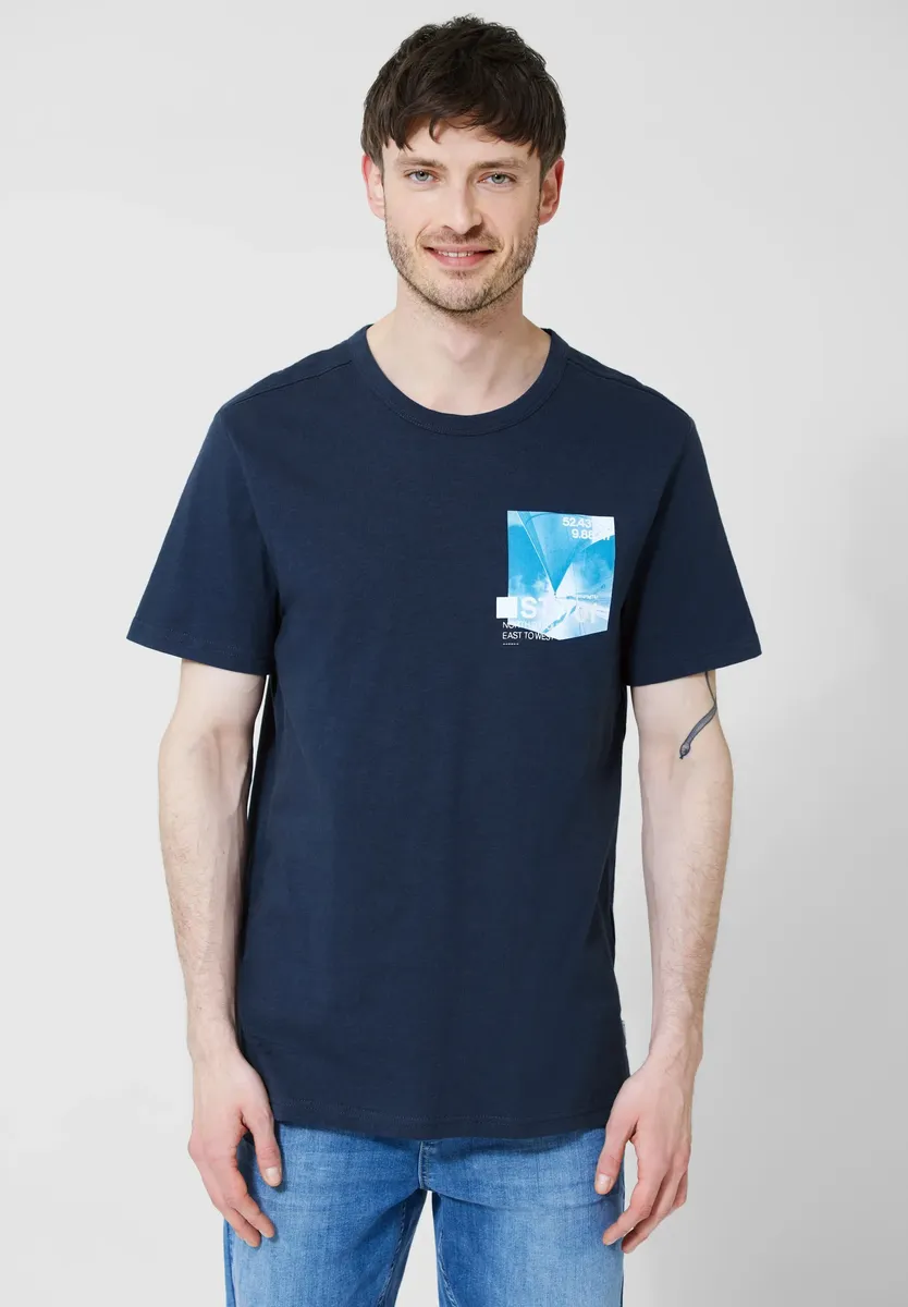 

Футболка STREET ONE MEN с фотопринтом, синий