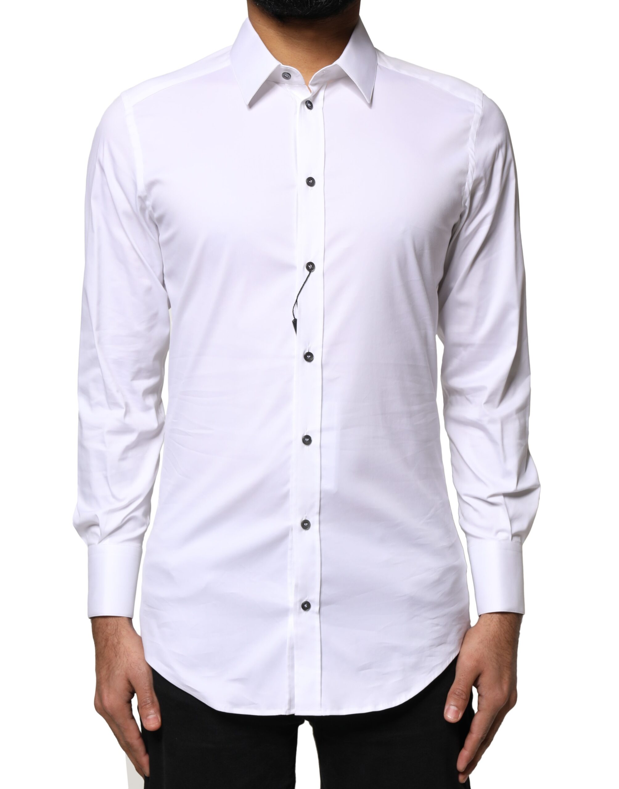 

Белая рубашка SARTORIA из хлопка с длинным рукавом Dolce & Gabbana