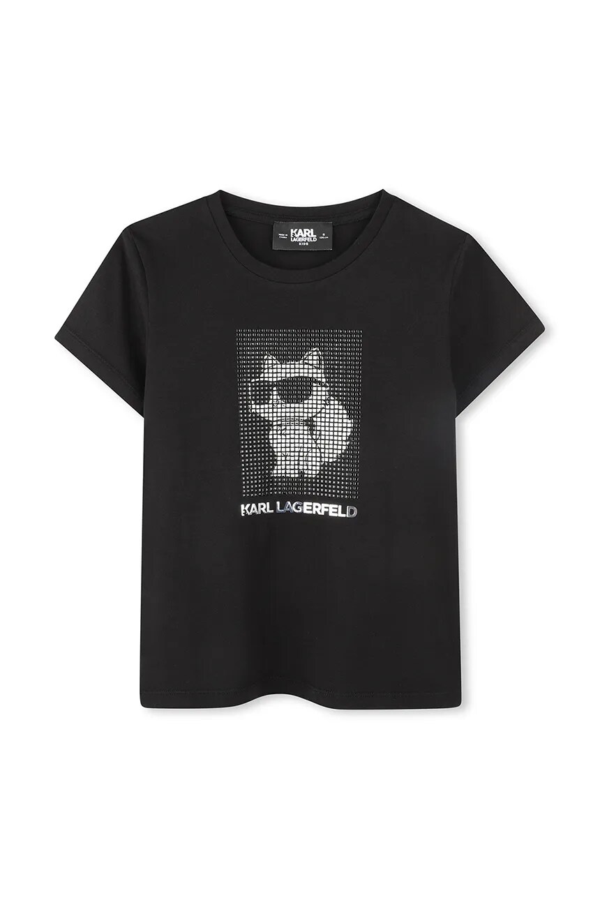 

Детская футболка Karl Lagerfeld, черный
