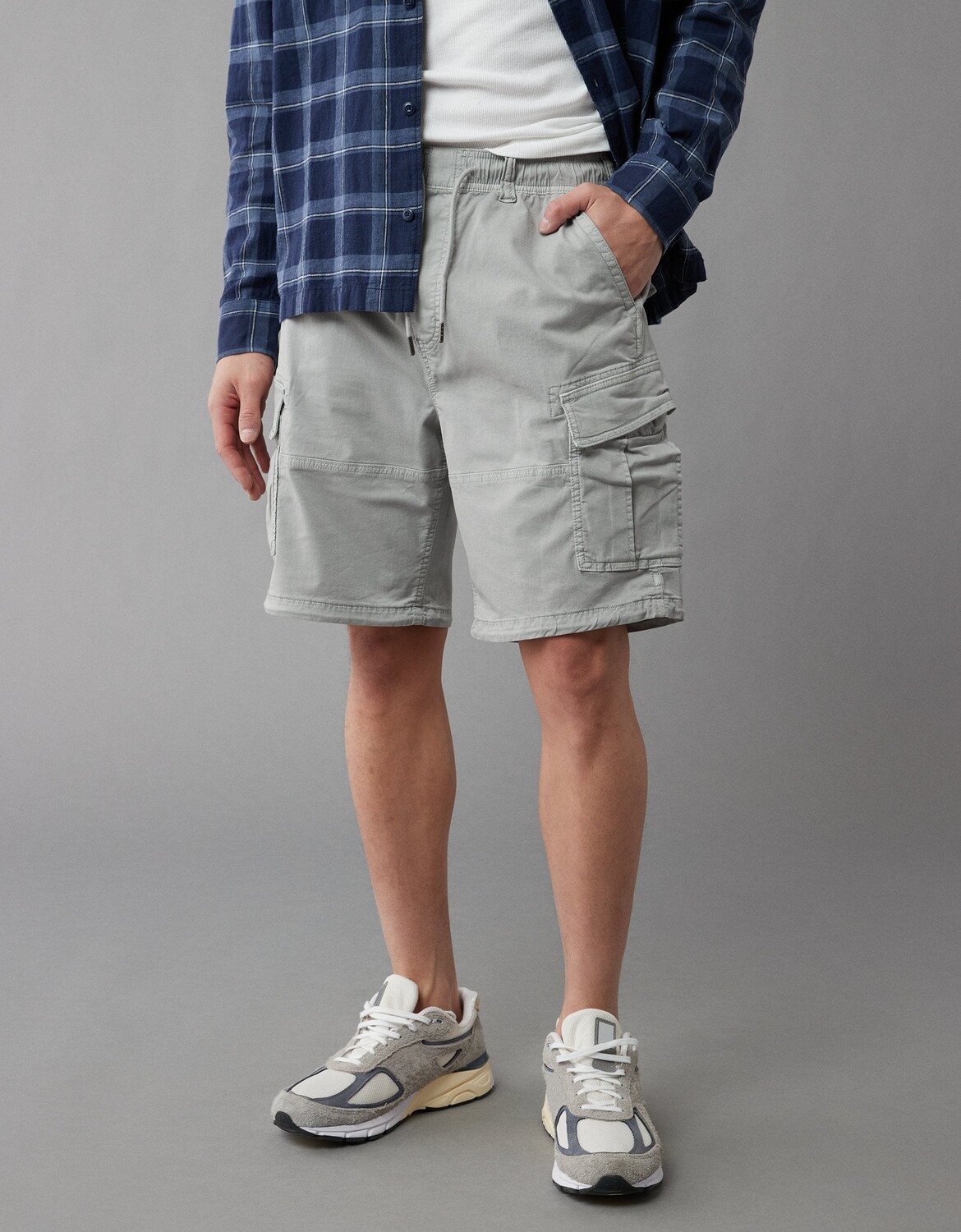 

Свободные шорты-карго AE Flex 9 дюймов American Eagle Outfitters, цвет Ice Blue