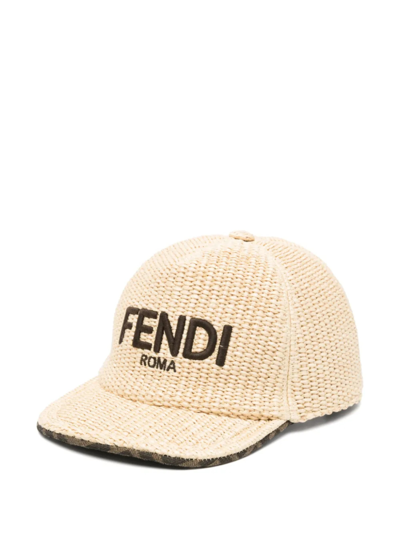 

Бейсболка с вышитым логотипом Fendi Kids, нейтральный