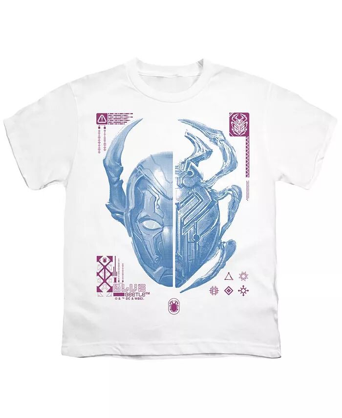 

Футболка с коротким рукавом Split Beetle для мальчиков Blue Beetle, белый