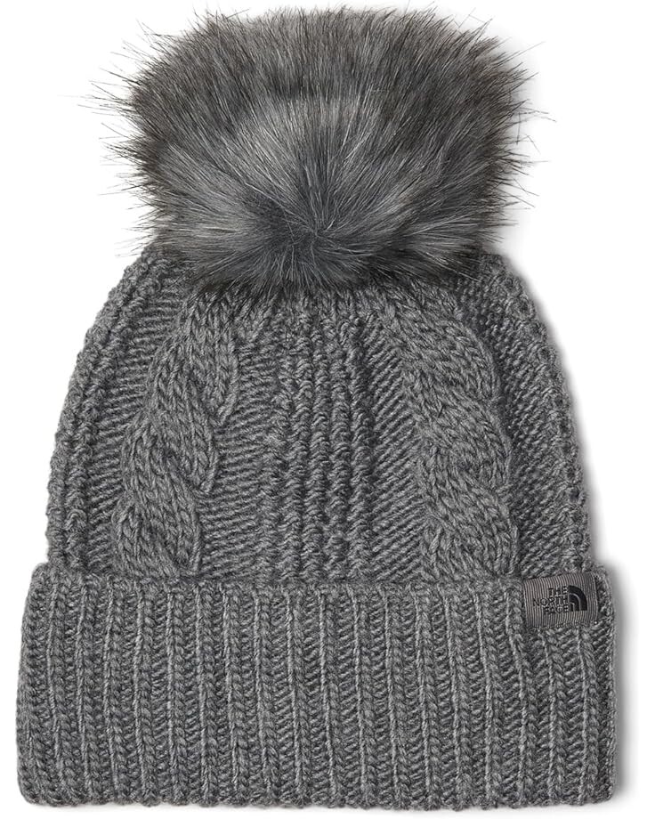 

Шапка The North Face Oh Mega Fur Pom Beanie, цвет TNF Medium Grey Heather