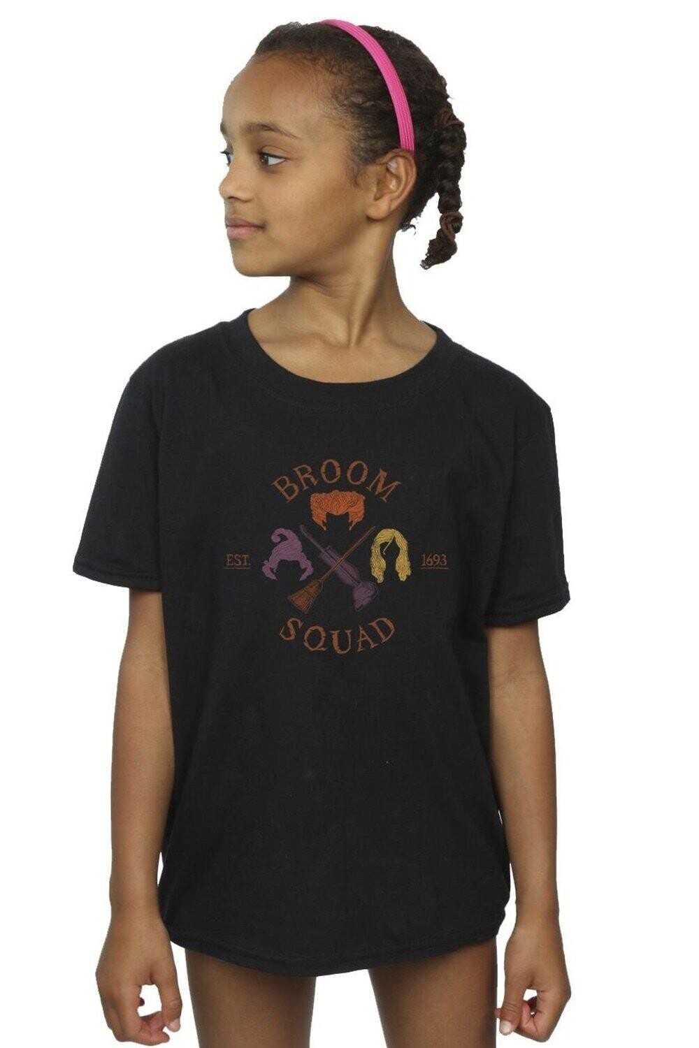 

Хлопковая футболка Hocus Pocus Broom Squad 93 Disney, черный