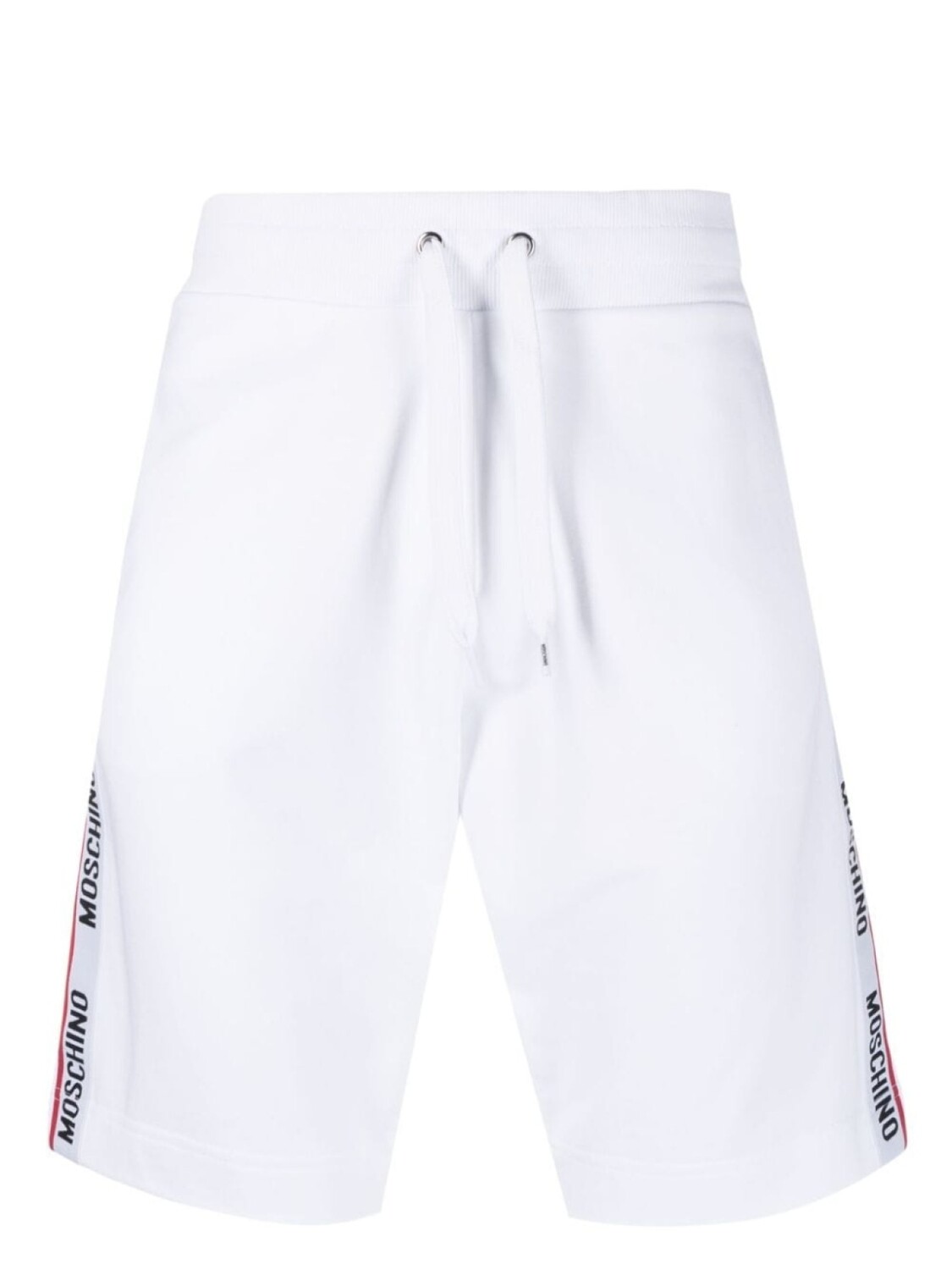 

Moschino шорты из джерси с кулиской и логотипом, белый