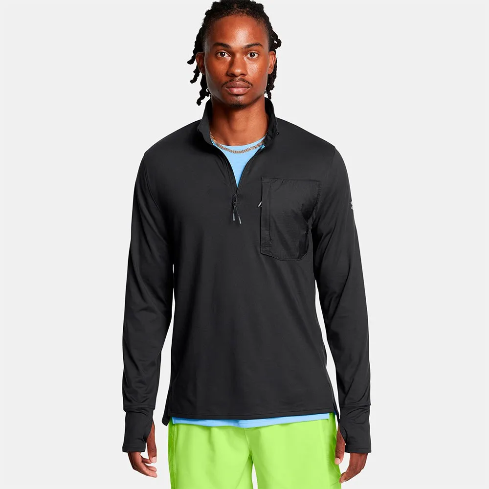

Толстовка Under Armour Trail Run half zip, черный