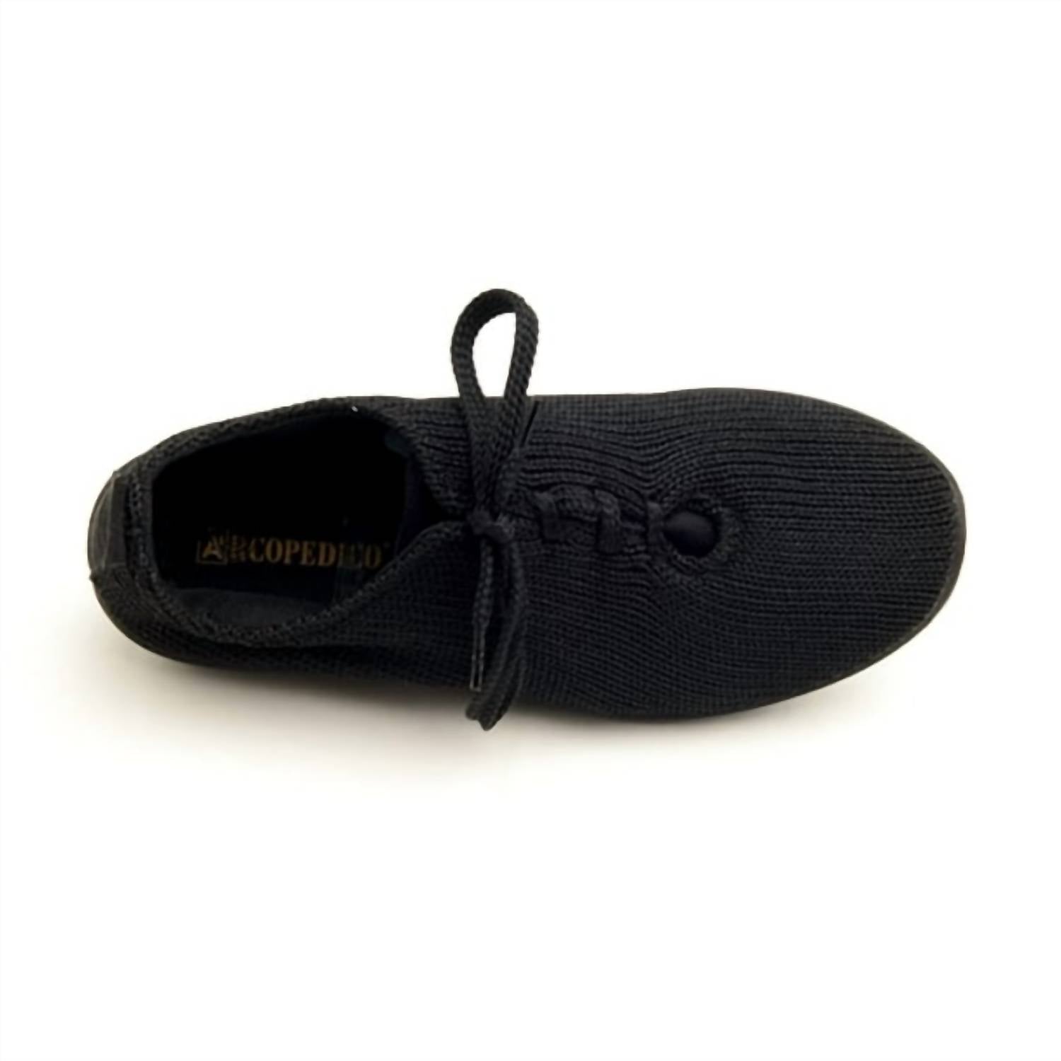 Женские трикотажные кроссовки Ls Knit черного цвета ARCOPEDICO — фото 2