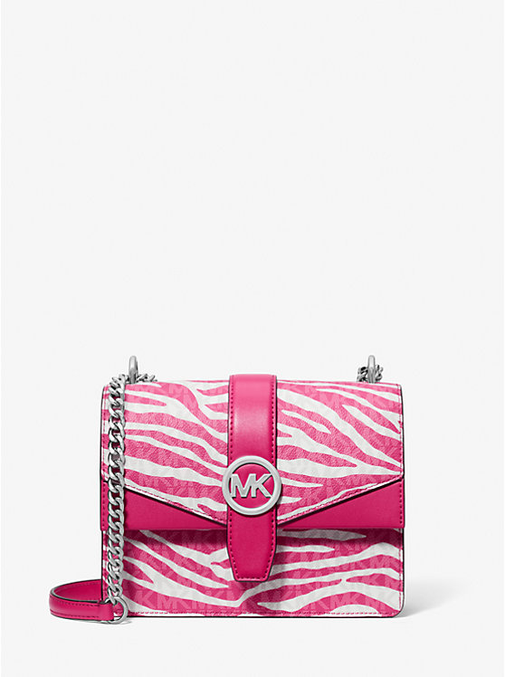 

Сумка через плечо Greenwich с логотипом и анималистичным принтом Michael Kors, розовый