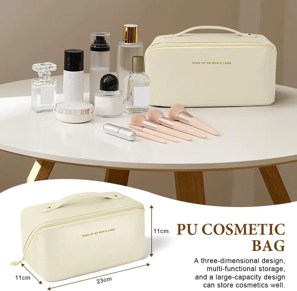 Дорожная косметичка из искусственной кожи от Aucuu Aucuu, #14 New Milk Apricot White — фото 2