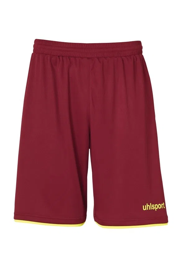 Шорты для тренировок, клубные шорты, шорты Uhlsport, Bordeaux/Fluo Gelb