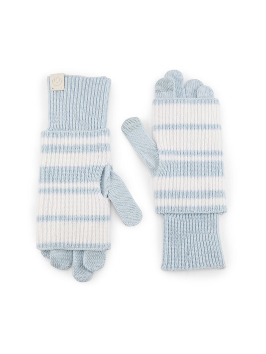 

Перчатки Blake Stripe Layered rag & bone, светло-синий