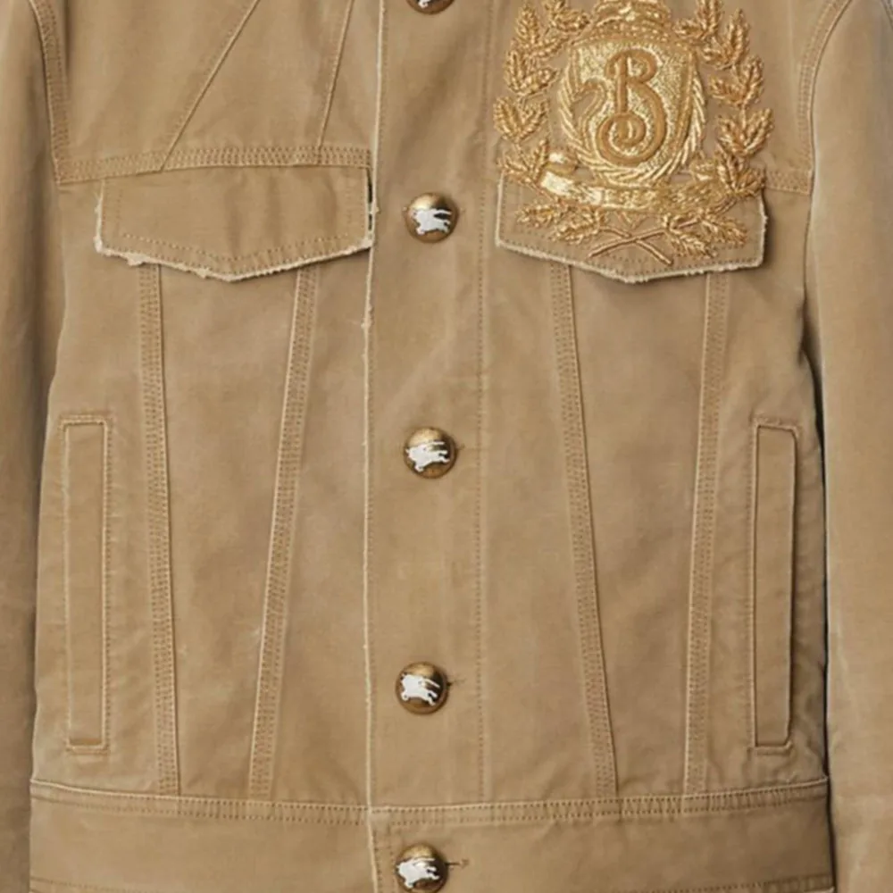 Куртка Burberry B crest, хаки — фото 3