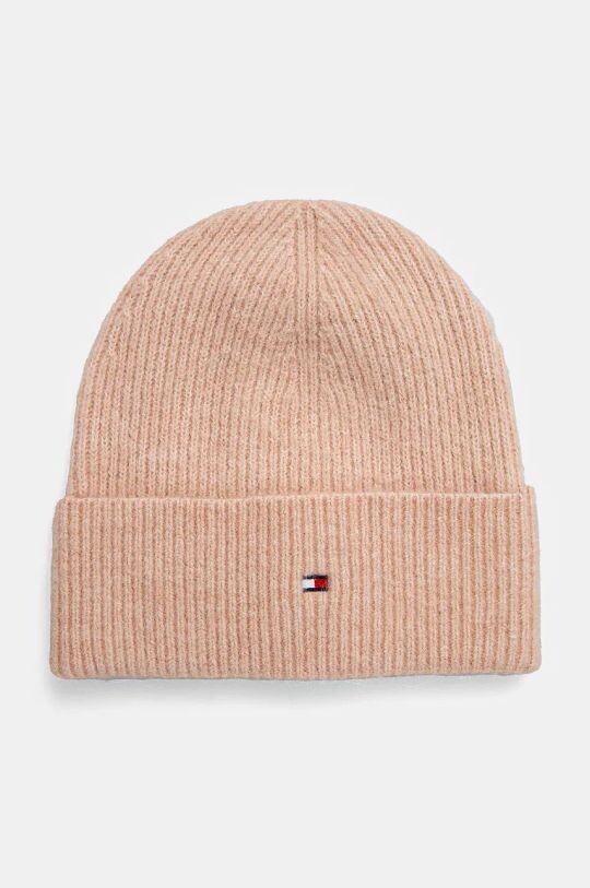 

Шапка из смесовой шерсти Tommy Hilfiger, розовый
