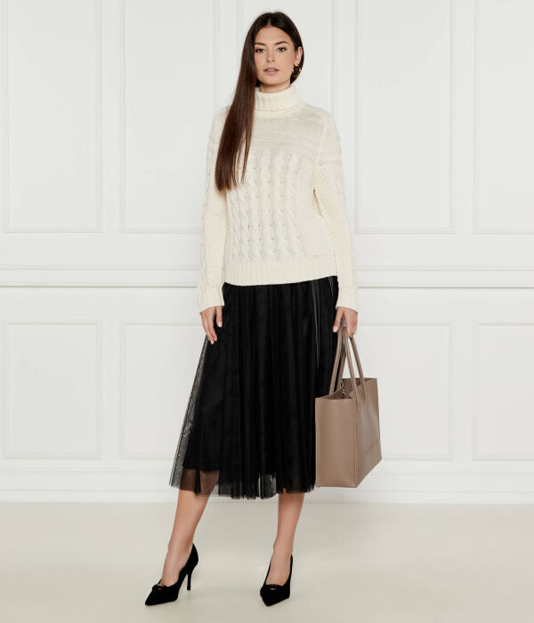 Туфли-лодочки женские Furla из кожи на шпильке, черный — фото 2