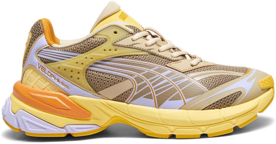 

Мужские кроссовки PUMA Velophasis с множеством шнурков, повседневные - коричневые, желтые