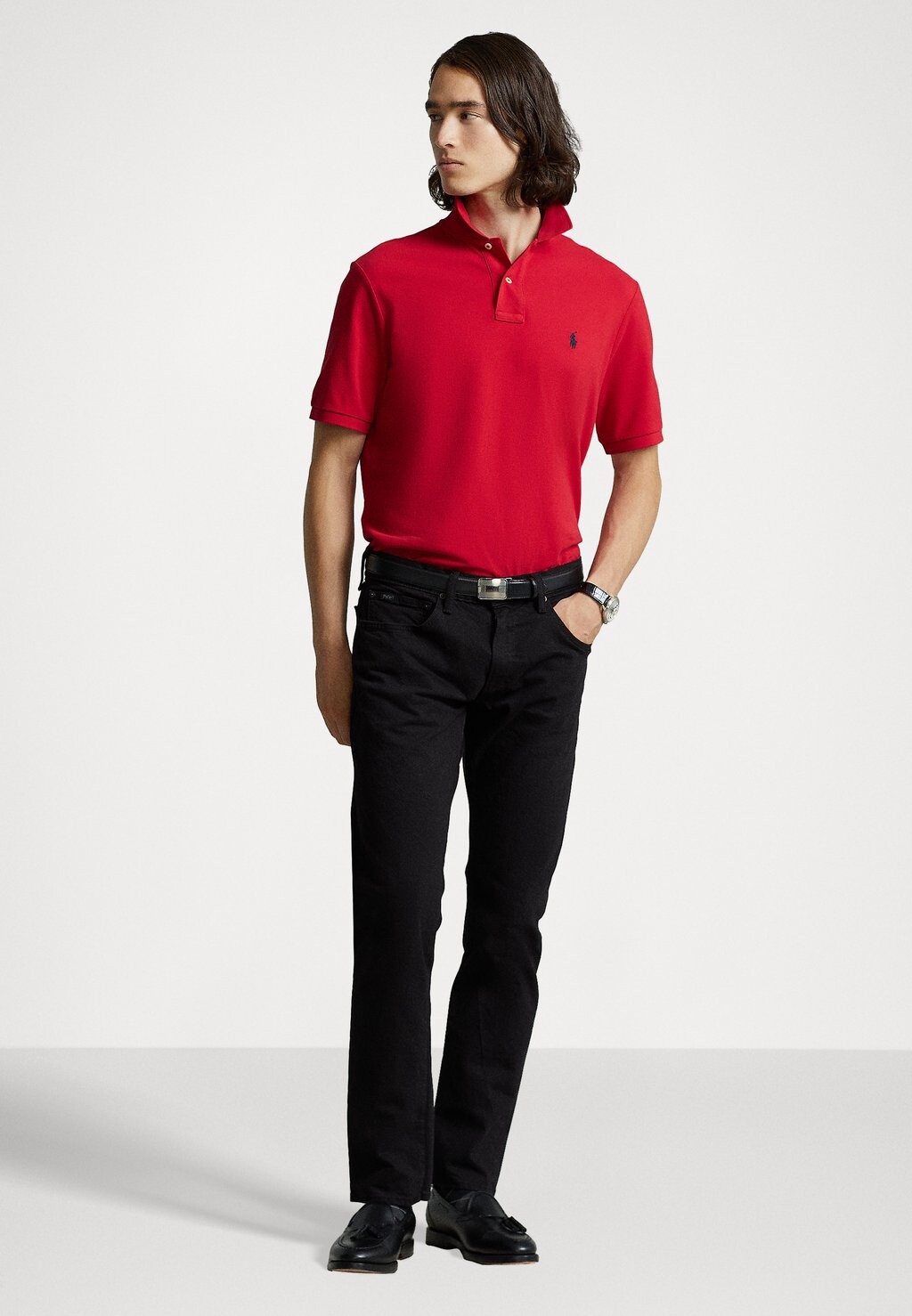 Рубашка-поло SLIM FIT Polo Ralph Lauren, красный — фото 2